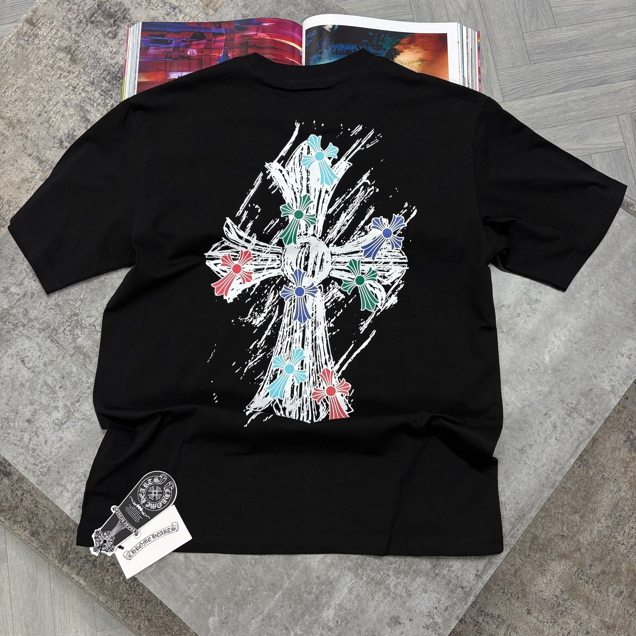 CHROME HEARTS T SHIRT - BLACK