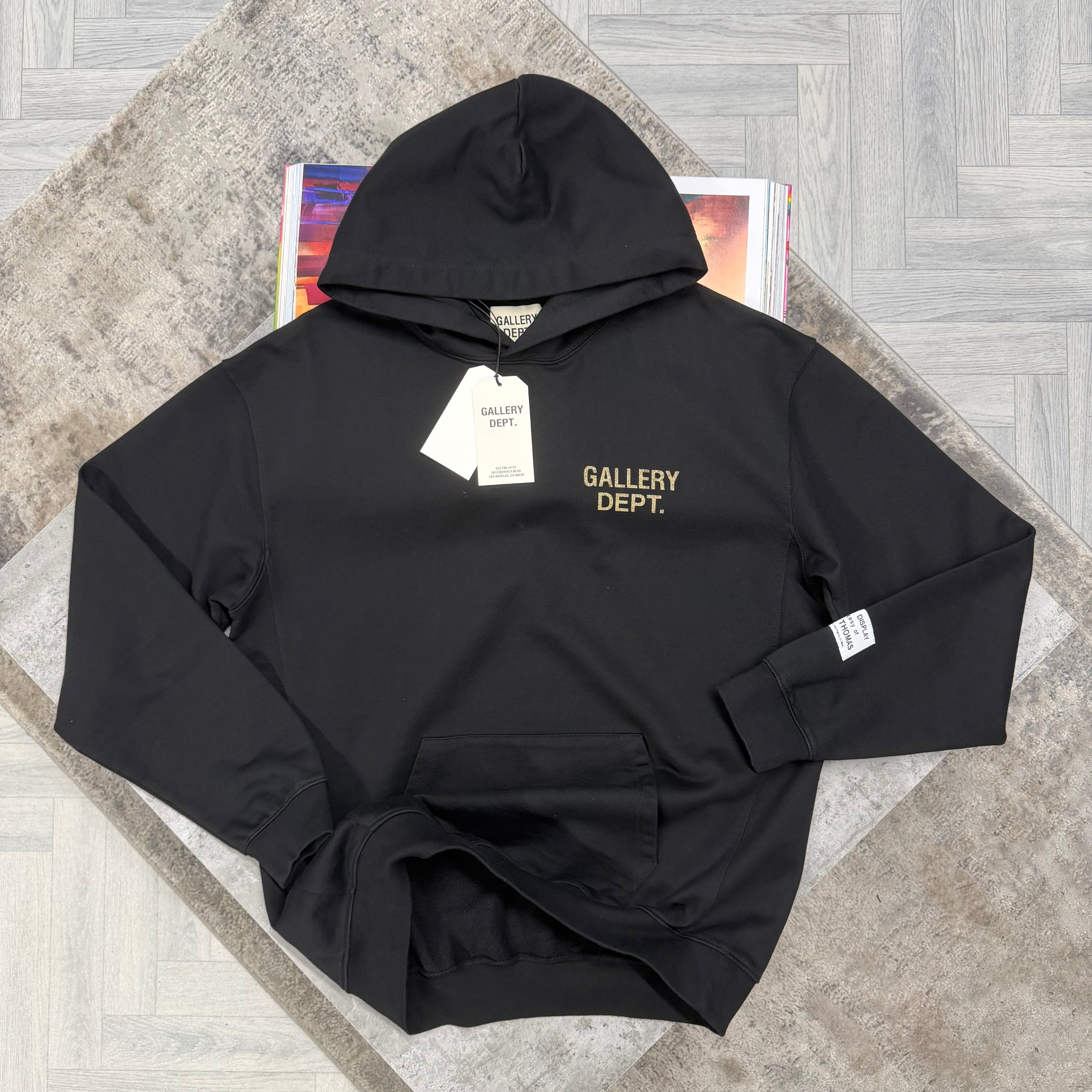 GD OVERSIZED LOGO HOODIE - BLACK