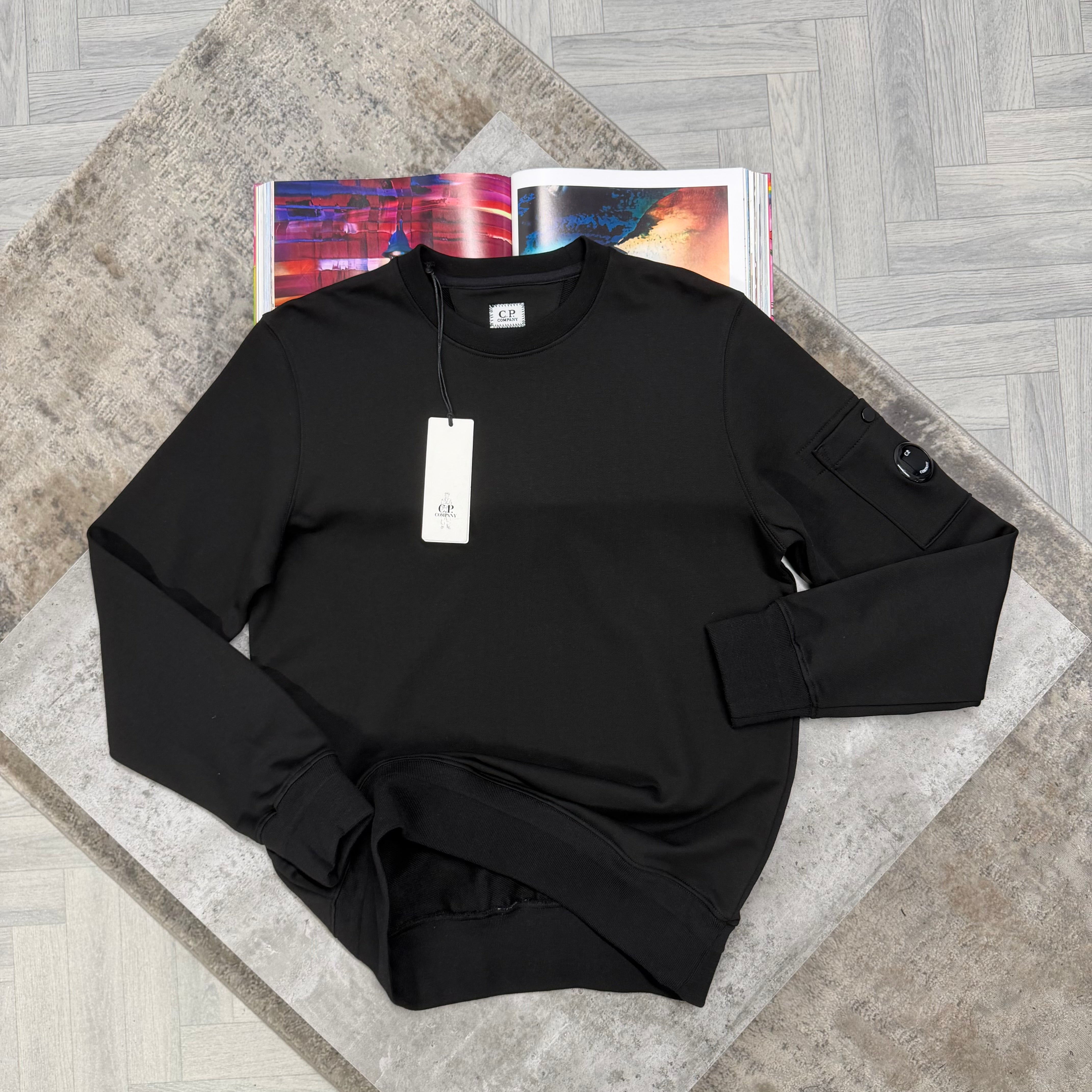 CP CREWNECK JUMPER - BLACK