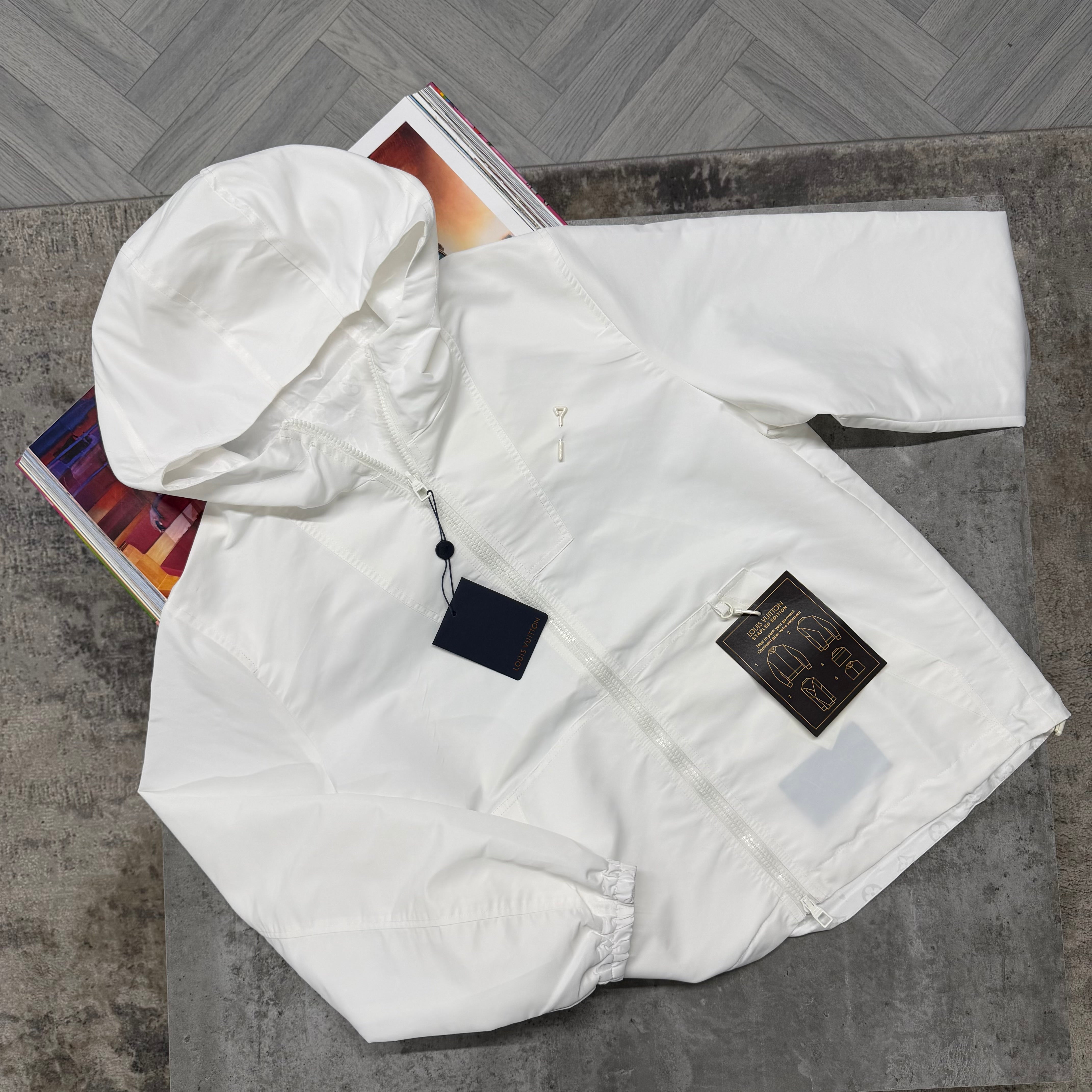 LVE REVERSIBLE MONOGRAM JACKET - WHITE