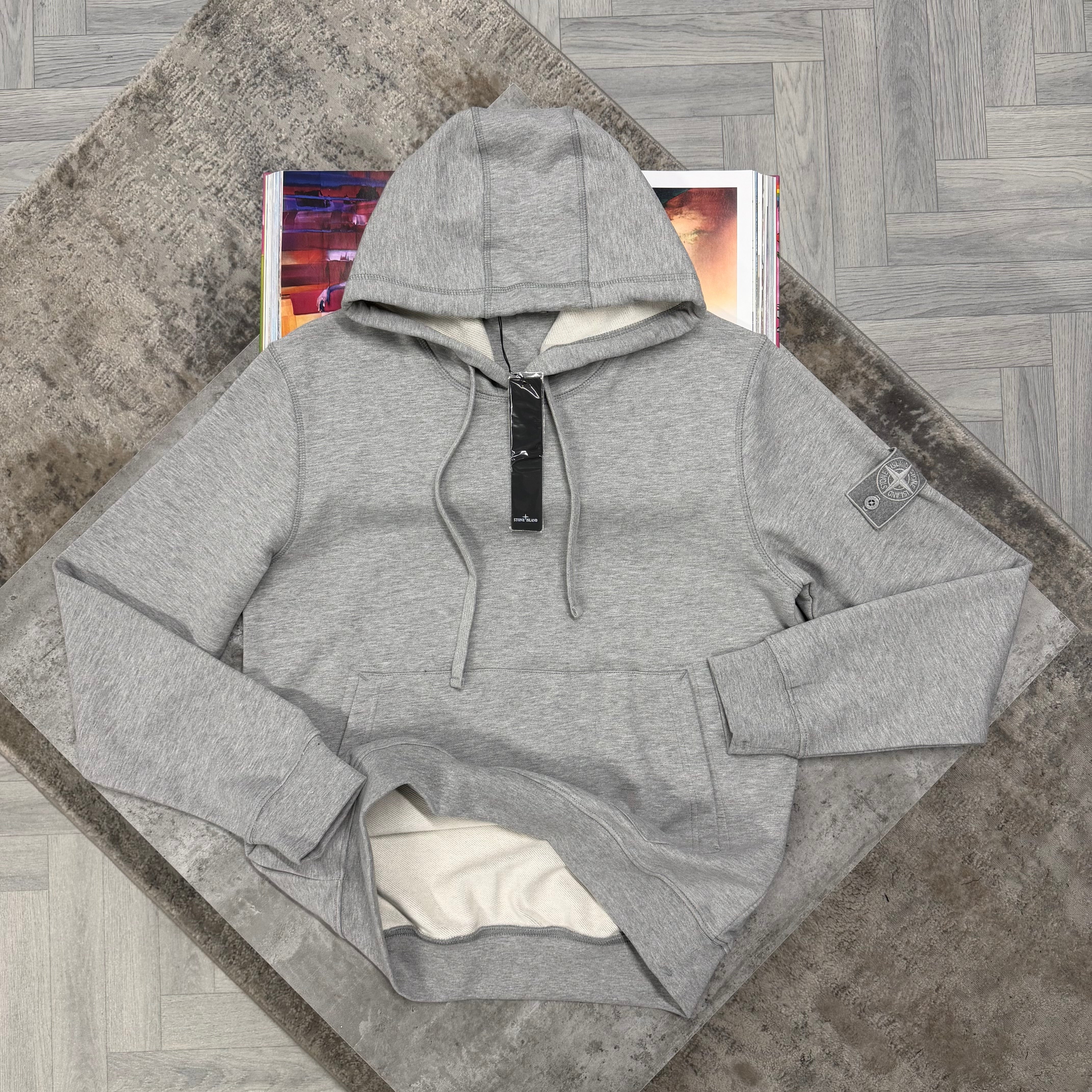 SI GHOST BADGE HOODIE - GREY