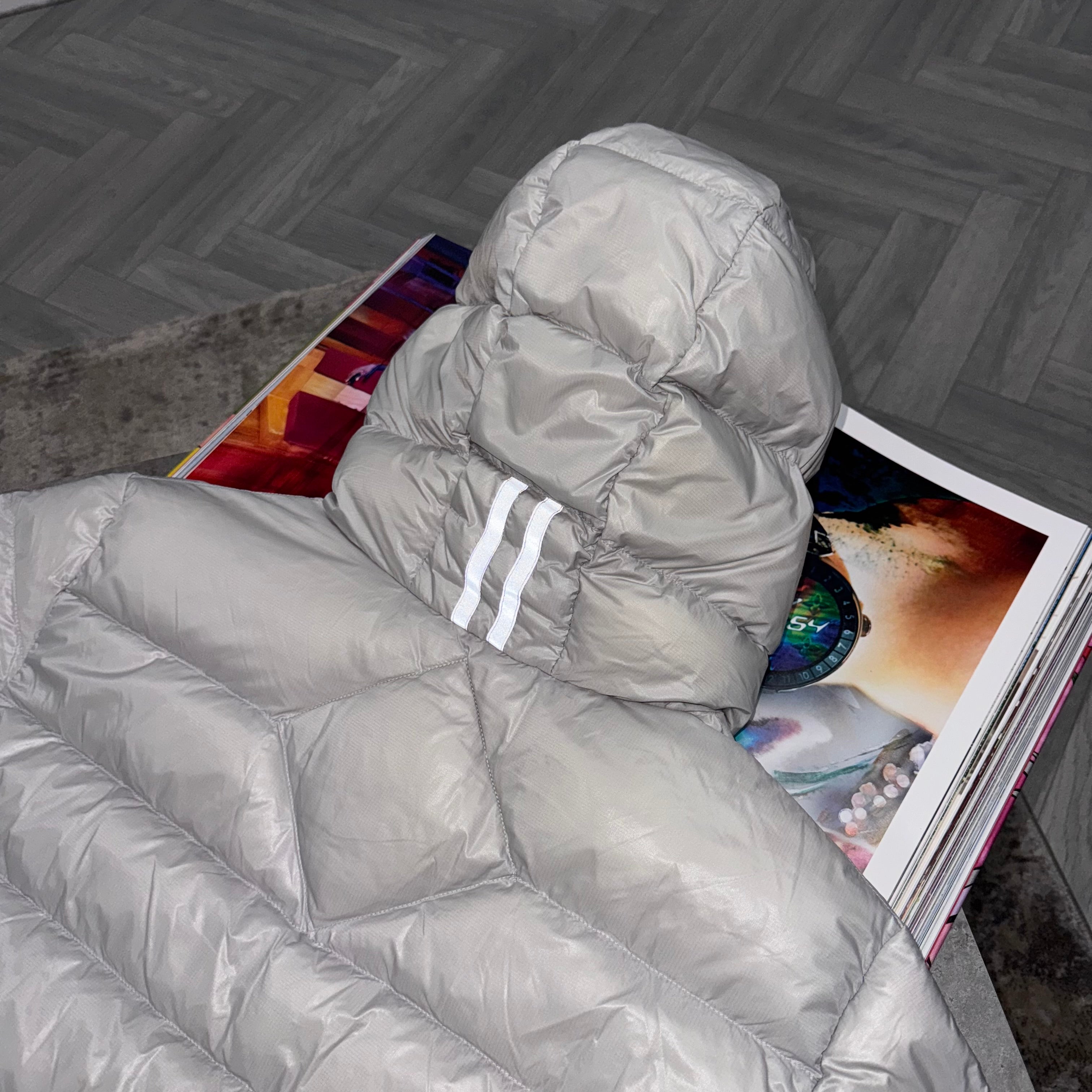 CG CROFTON BLACK BADGE COAT - LIGHT GREY