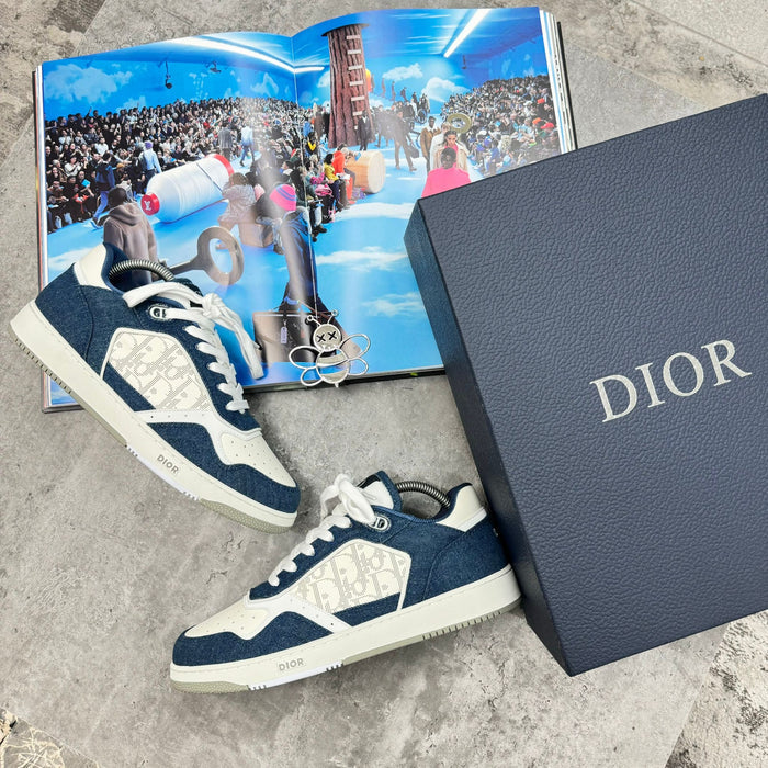 (PRE ORDER) B27 TRAINERS - DENIM / WHITE