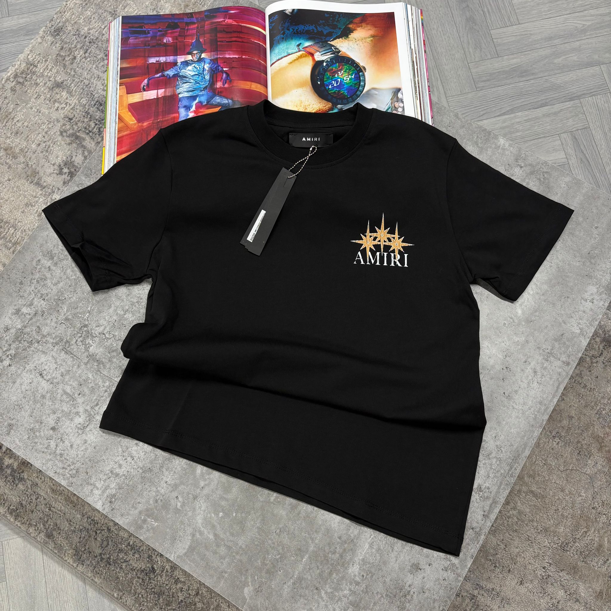 AMI Starburst T-shirt - BLACK