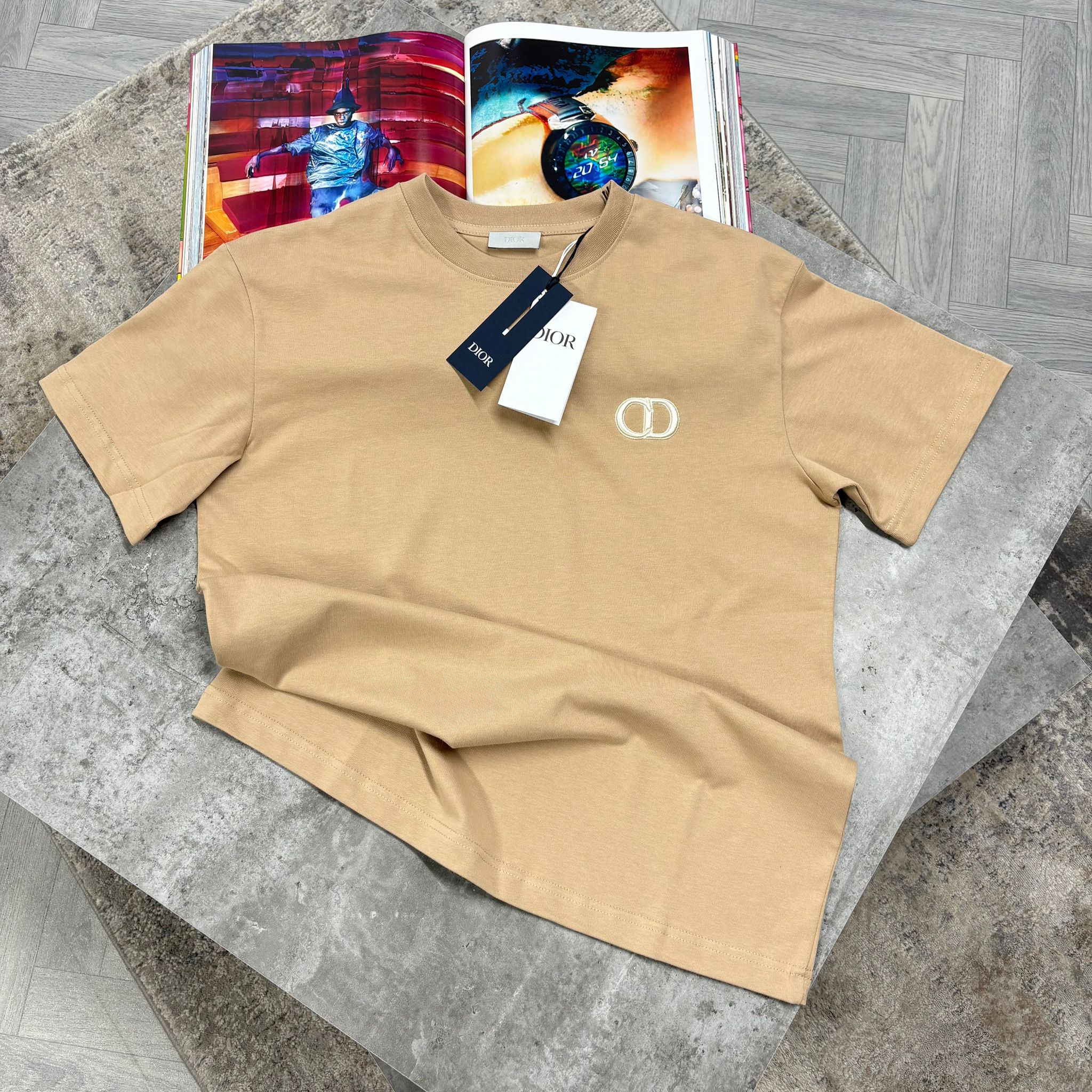 CD Icon T-shirt - BROWN