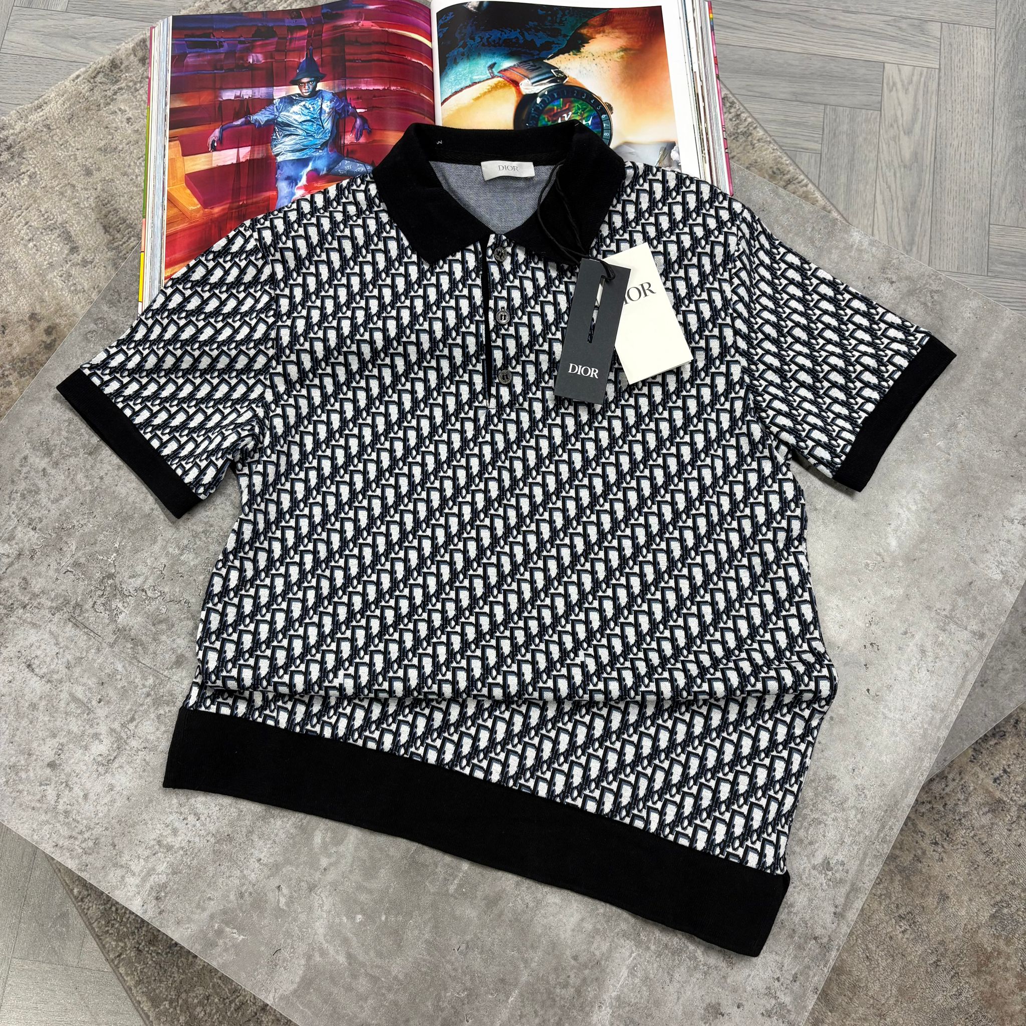 CD Polo Shirt - BLACK