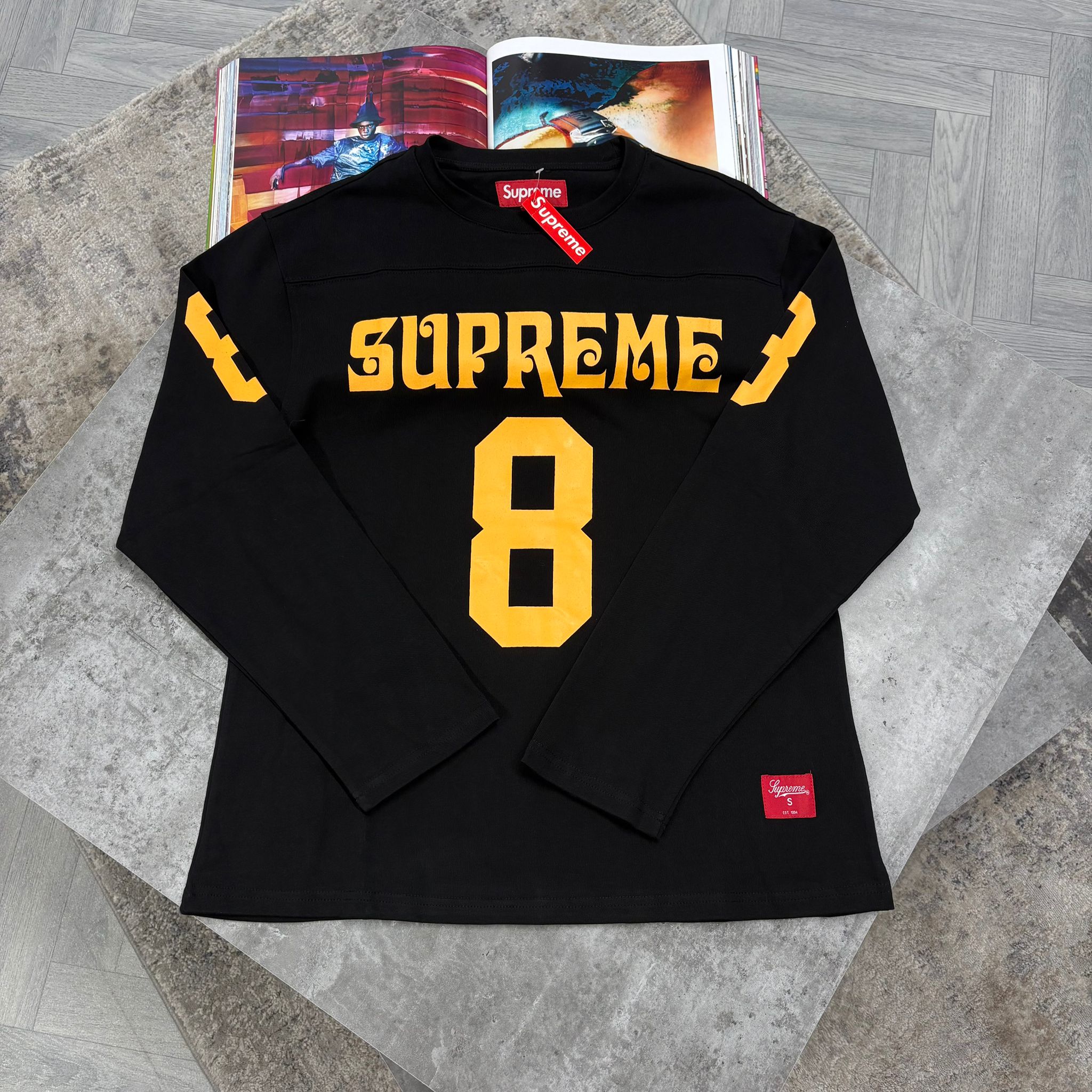 SPRME Affiliated L/S Football Top - BLACK