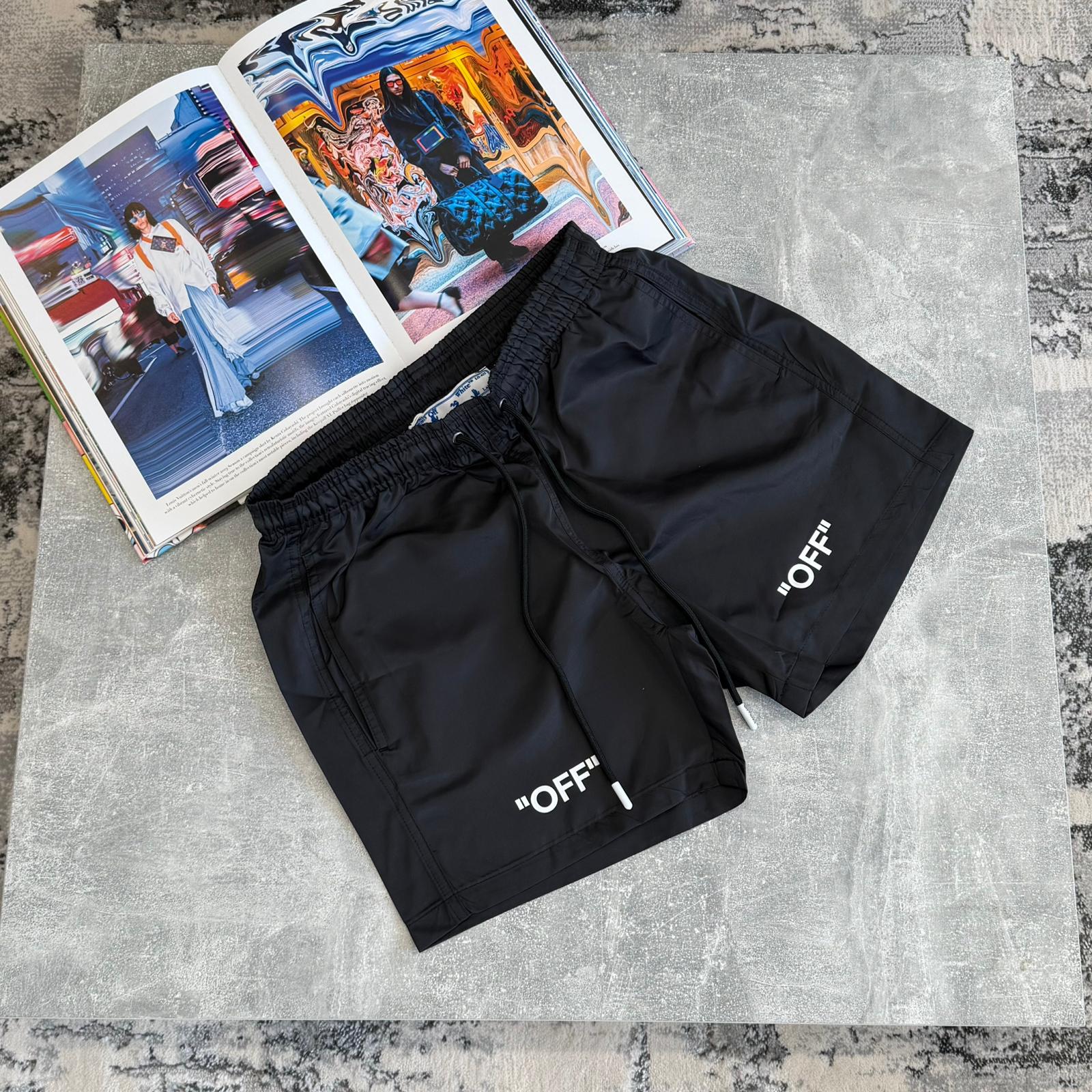 OF W - SWIM SHORTS - BLACK