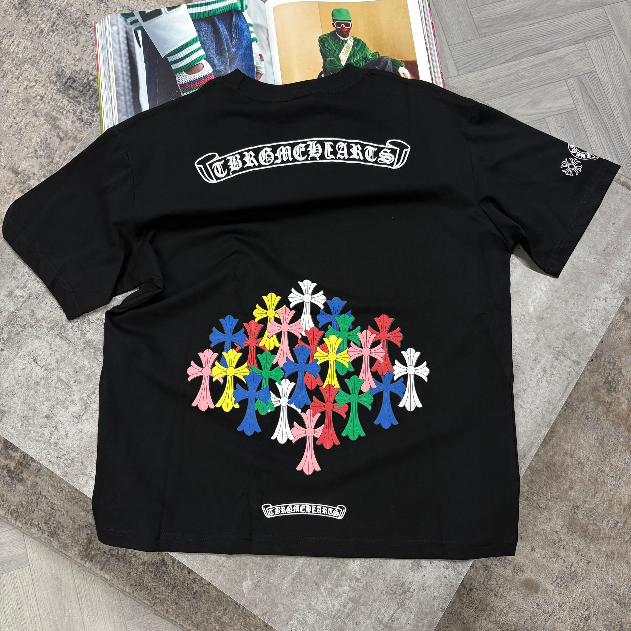 CHROME H T SHIRT - BLACK (  pre order )