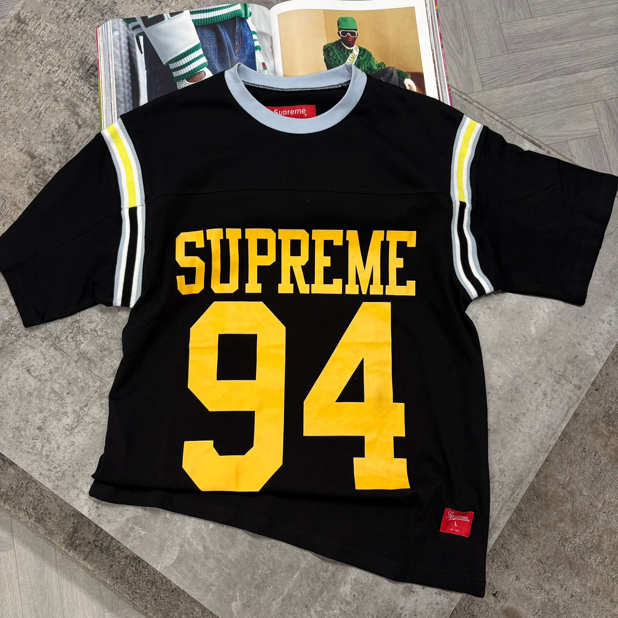 SUP SHORT SLEEVE T SHIRT - BLACK/YELLOW ( pre order )