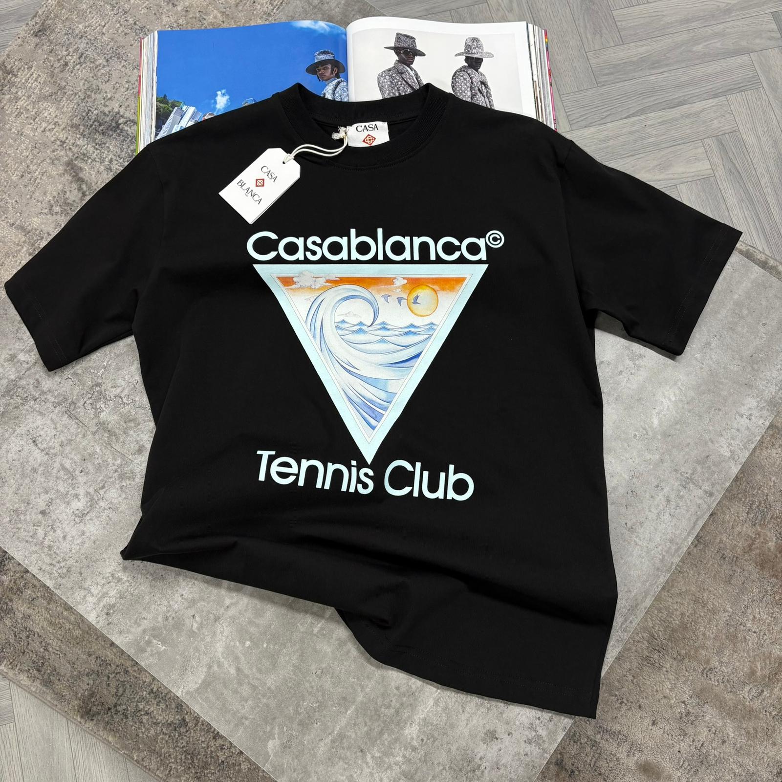 CASA WAVE T SHIRT - BLACK