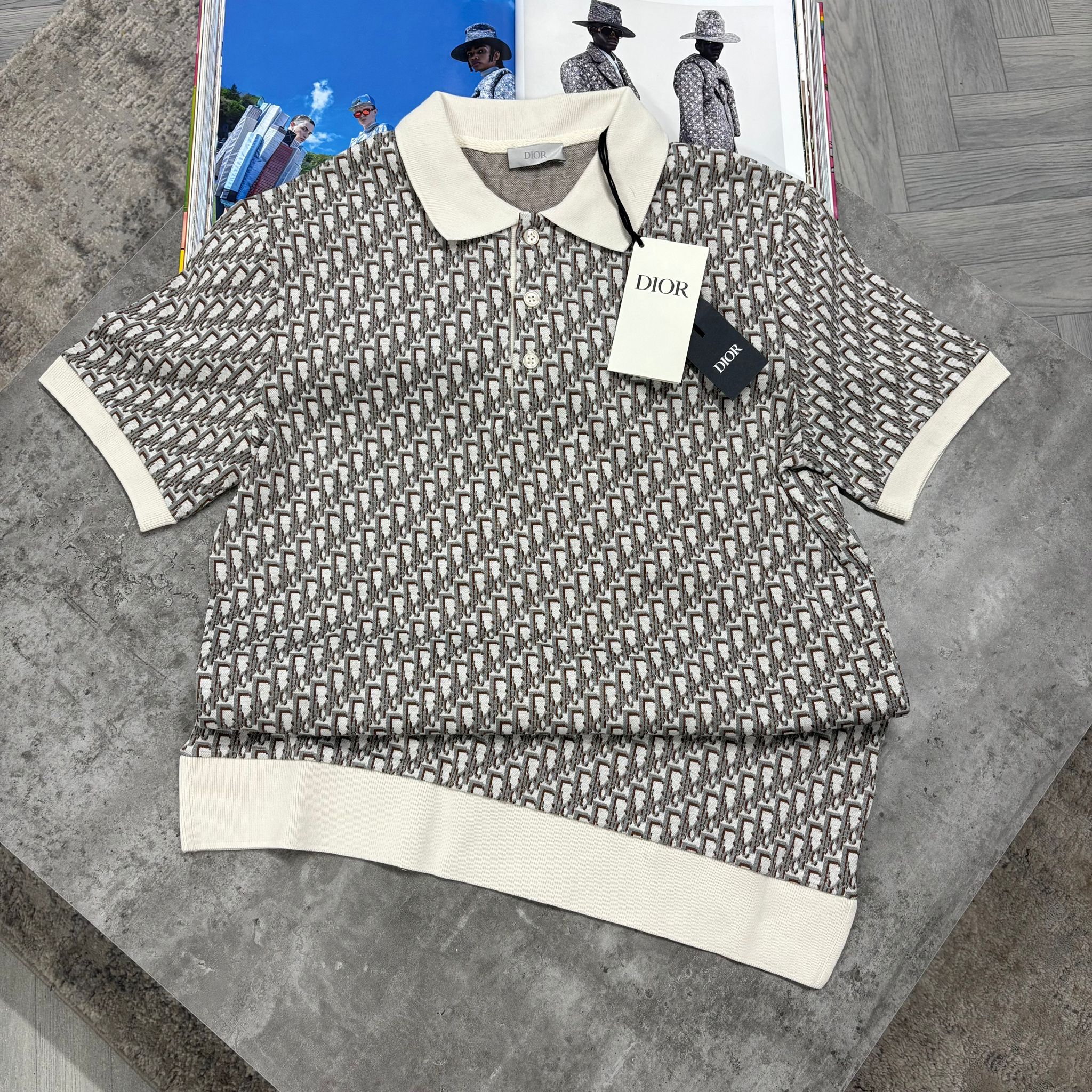 CD COUTURE POLO TOP - BEIGE