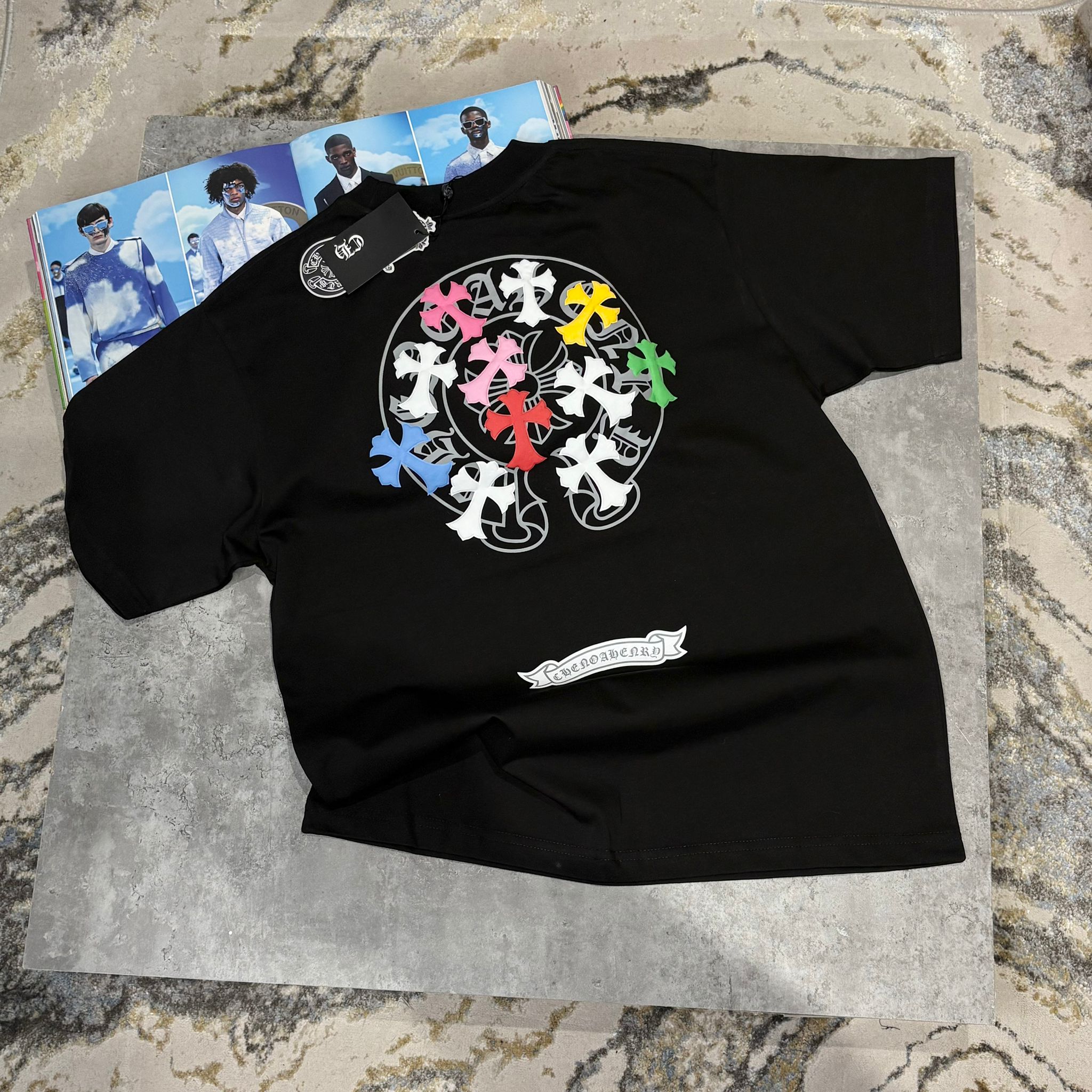 CHROME H T SHIRT - BLACK ( pre order )