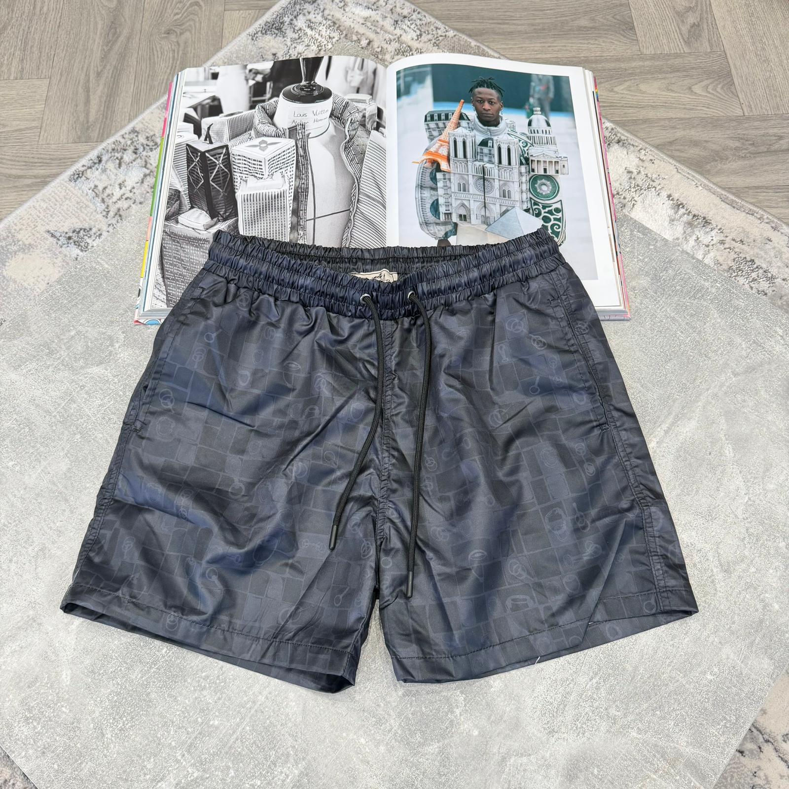 HMES SWIM SHORTS - BLACK/BLUE
